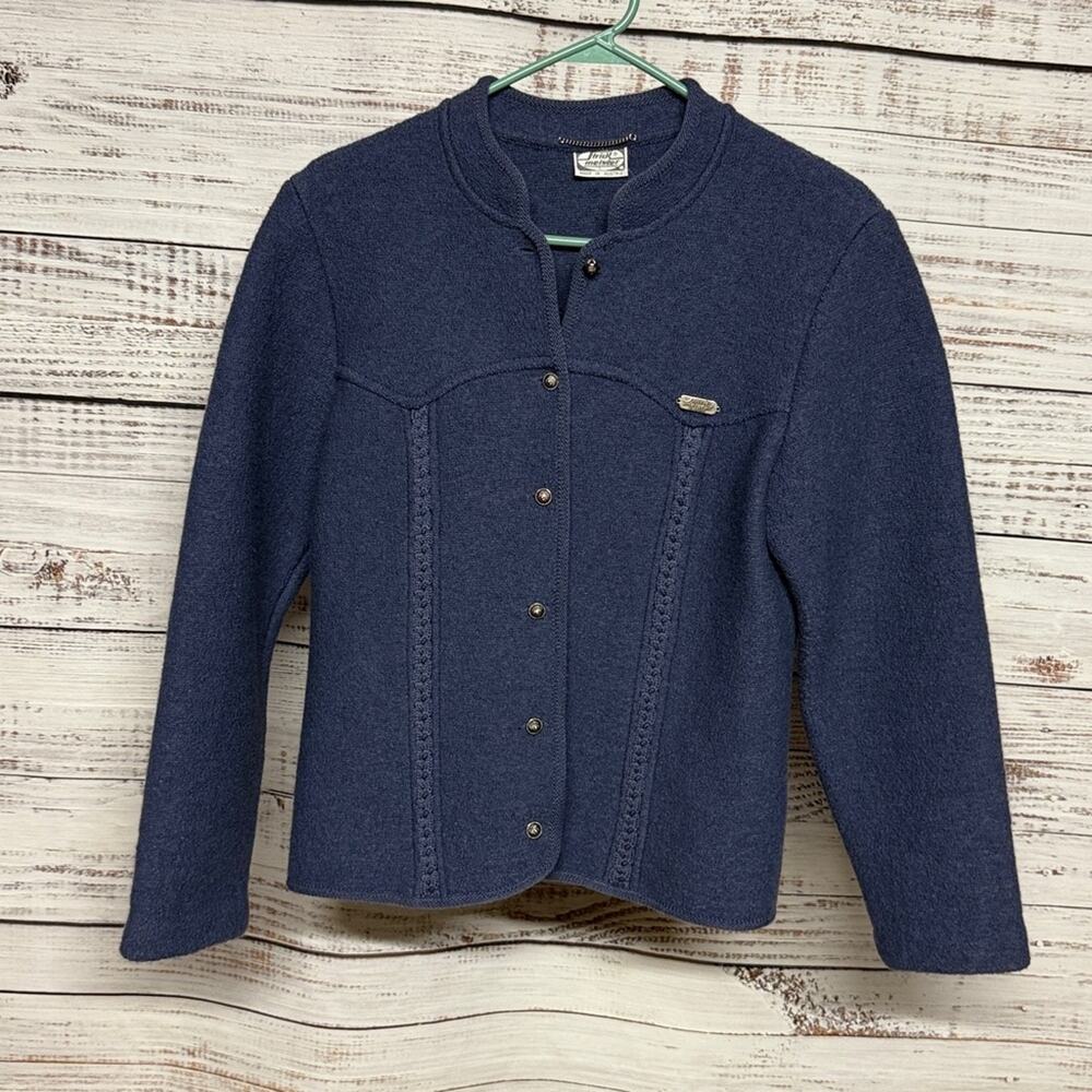 Strick Meister Boiled Wool Jacket Vintage size 44